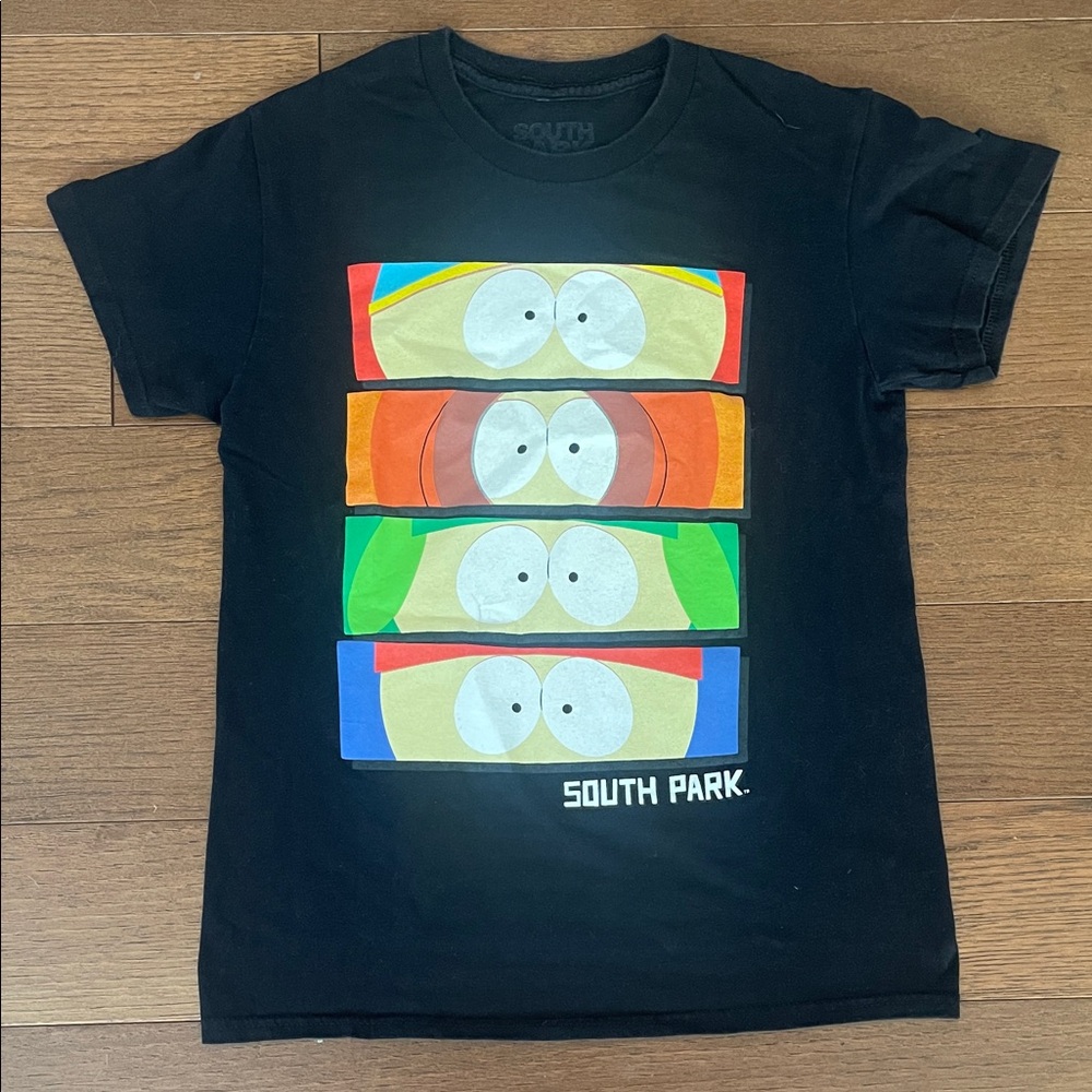 South Park Boys Black Short Sleeve Graphic Tee